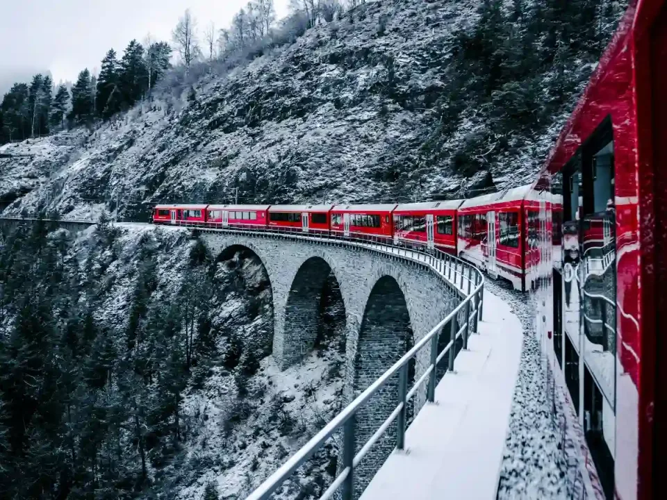 Swiss Alps Bernina Train Milan Scenic Tour