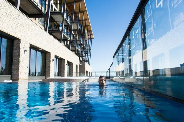 Indoor pool shown with the Skistar Lodge offer